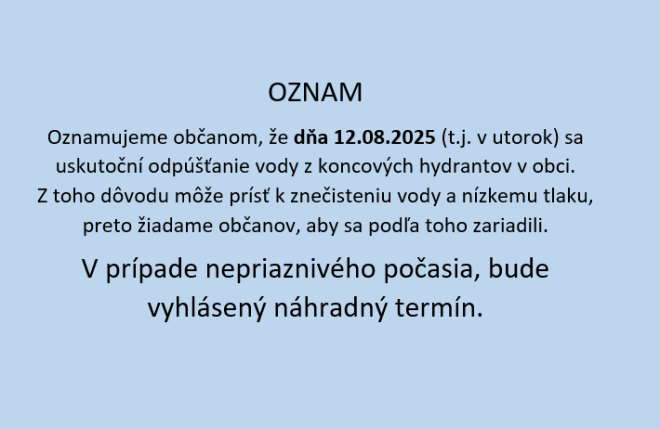 Odpúšťanie vody