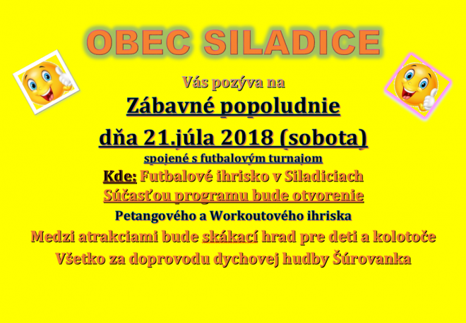 Pozvánka na Zábavné popoludnie  