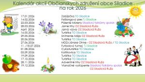 2026_Kalendár akcií OZ obce Siladice